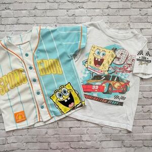 Nickelodeon SpongeBob Kids Jersey Set - Blue and White